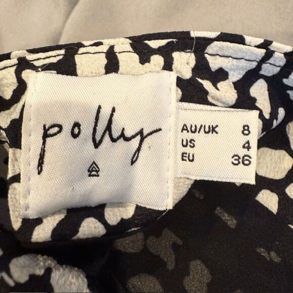 Princess Polly Midnight Wanderer Black and White Leopard Print Mini skirt Size 4 - Picture 6 of 11